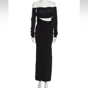 Aya Muse black dress